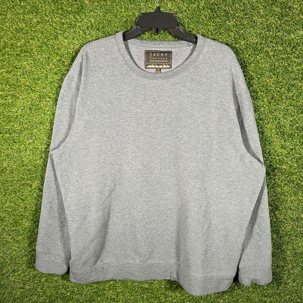 Jachs New York Mens XXL Gray Crewneck‎ Sweatshirt Premium Outdoor